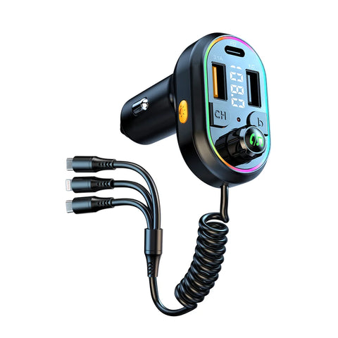 63W Car Charger RGB With Cable